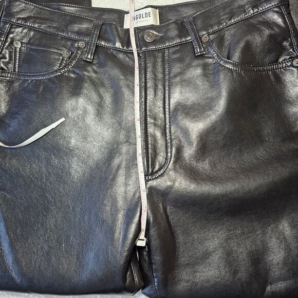 AGOLDE Recycled Leather Riley Long in Detox sz 30 - Picture 9 of 11